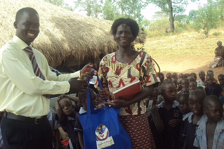 Delivering Scholastic materials at an Early Childhood Development Centre